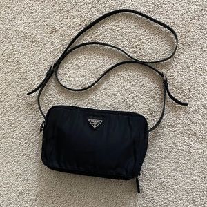 Prada black nylon crossbody